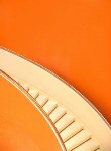 orange stairs